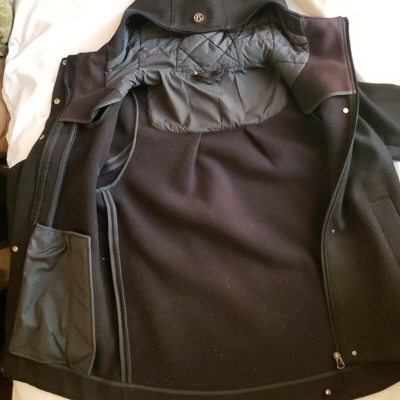 Lululemon Black Zip/Button Up Hooded Jacket - Picture 11 of 11